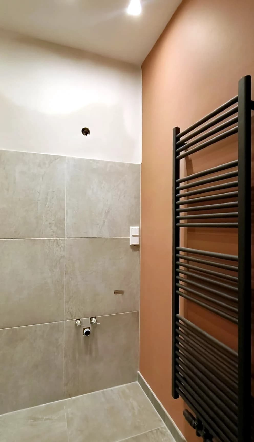 Badkamer tijdens de werkzaamheden
